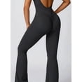 thumbnail image 4 of Sexy Hollow Out Backless One Piece Yoga Jumpsuit Women Sleeveless Fitness Gym Suit Workout Exercise Skinny Sport Flare Bodysuits, 4 of 6