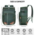 thumbnail image 3 of Backpack Cooler,Cooler Bag Insulated Leak Proof Travel Cooler Bag Waterproof Lunch Picnic Beach Work Trip Thermal Bag Drink Beverage Beer Bag Cooler Mushroom, 3 of 6