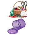 thumbnail image 4 of Portable Handle Large Space Sewing Basket Durable Nylon Mesh Design Ideal  Knitting Enthusiasts with Wide Application for Knitting Aids Thread Storage Bags Handbags, 4 of 7