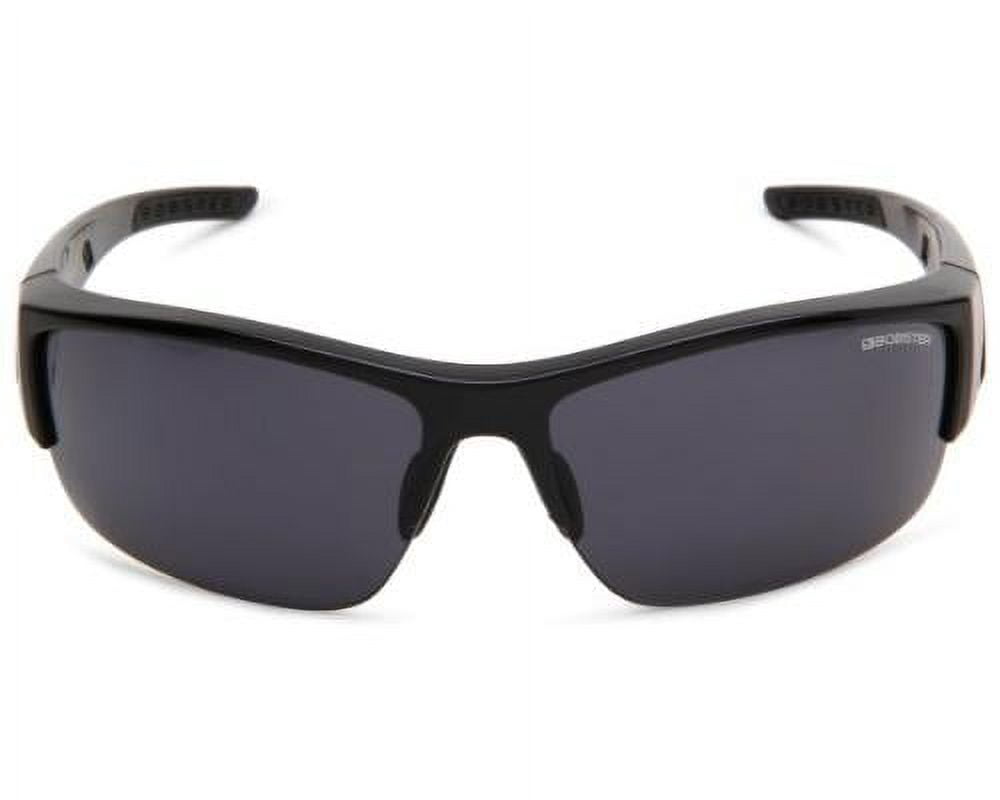Bobster Ryval Street Series, Shiny Black 1/2 Frame, Smoked Lens