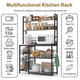 thumbnail image 3 of Chnnmbrn Bakers Rack Kitchen Steel Standard Baker's Rack with Microwave Compatibility,Gray, 3 of 8