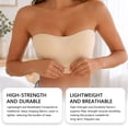 thumbnail image 7 of Lumistal Strapless Bra for Women No Underwire Padded Wireless Tube Tops for Women Summer Bandeau Casual Crop Top Basic Bras for Women No Underwire M, 7 of 7