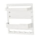 thumbnail image 3 of Colgador de llaves de pared con ganchos decorativos, organizador de correo moderno, estante Blanco, 3 of 7