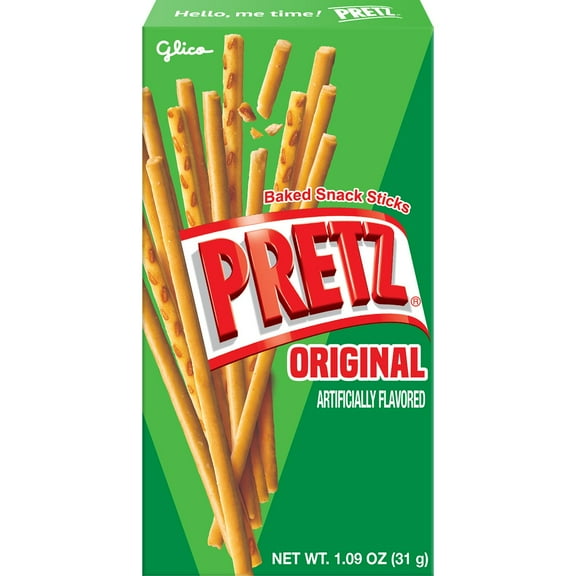 Pack of 4 Glico Pretz Baked Snack Sticks - Original - 1.09 oz - Package may vary