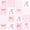 Pink White A, variant on meiyoeat Ribbon Letter Print D 7 Pieces Full Size Bedding Sets For Kids,Pink Patchwork Geometric Plaid Full Size Bed in a Bag,Pink Reversible