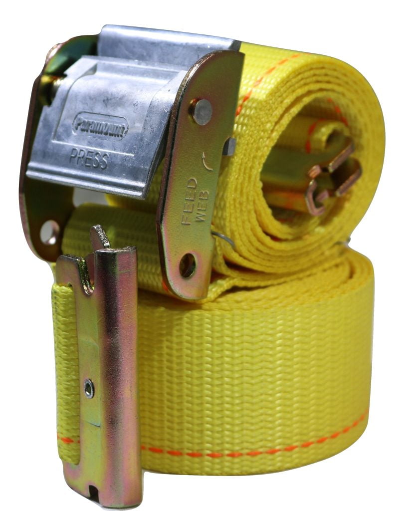 2" x 12 Ft Interior Van Cam Buckle ETrack Strap w/ Spring E Fittings 4 PACK