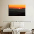 thumbnail image 2 of Elephant Stock Smoky Mountains Sunrise Wall Art - Horizontal Canvas Wall Art - Living Room Wall Decor - Nature Canvas - Black And Orange Decor - 36" x 24", 2 of 8