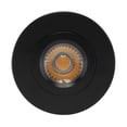 thumbnail image 4 of 12 watt LED Direct Wire Downlight Gimbaled 4 inch 3000K 120 volt Dimmable Round Remote Driver Black, 4 of 9