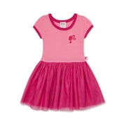 Barbie Toddler Girls Short Sleeve Sweater Cosplay Dress, Sizes 2T-5T