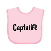 Inktastic Captain with pirate hat Boys or Girls Baby Bib