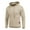 Khaki, variant on Coshow Men's Hooded Sweatshirt Casual Long Sleeve Waffle Knit Drawstring Pullover
