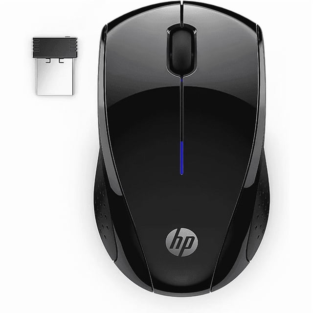Mouse Inalámbrico para Juegos HP - Batería de 15 Meses, Agarres Laterales para Control, Ideal para Viajes, LED Azul, Potente Sensor Óptico de 1600 DPI, Compatible con Wins PC/Laptop, Mac, Chromebook