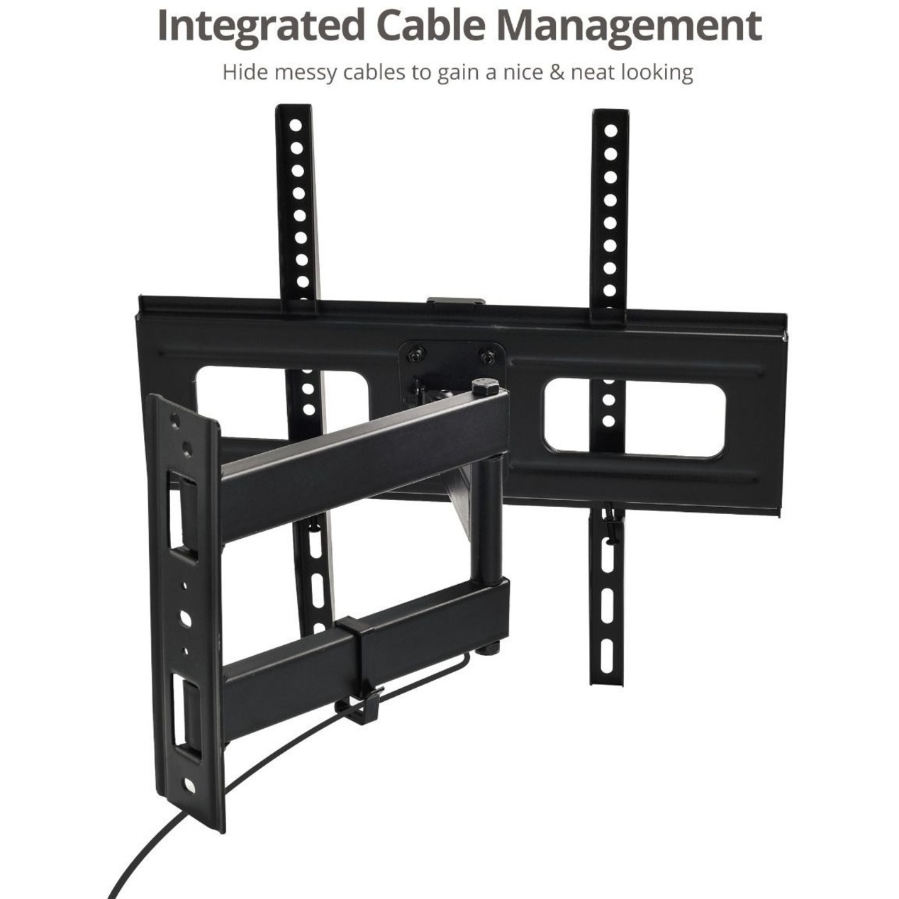 SIIG Full Motion TV Wall Mount 26" to 55", Black - image 4 of 7