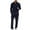 Navy*, variant on RUTAYY Men's Outfits Long Sleeve Solid Color Casual Shirts Tops Pants Indoor Outdoor Activities Chic Elegant Sets