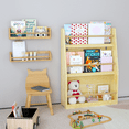 thumbnail image 4 of 3-Tier Kids Bookshelf with Tipover Restraint, Wood Book Rack for Toddlers, Book Organizer for Bedroom, Playroom, Classroom (Yellow), 4 of 8