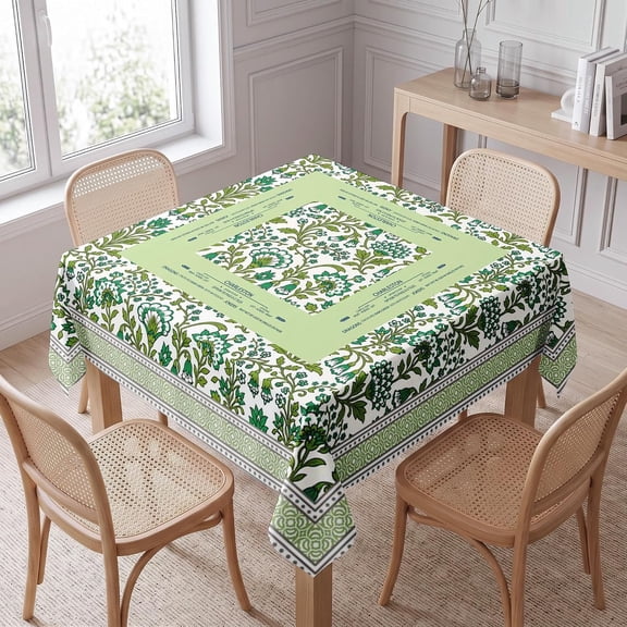 Mahjong Tablecloth Tablecloth , Table Cloth and Table Covers, Stain Resistance Polyester Table Cover for Kitchen Dining Holiday Decor