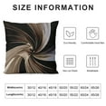 thumbnail image 5 of YINGXI Milk Chocolate Swirl Abstract Print Throw Pillow Covers Pillowcase for Bedroom Aesthetic Cushion Cover Home Decor Dormitory College Living Room Bed Sofa Couch 20x20in, 5 of 5