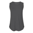 thumbnail image 5 of Sevevn Womens Tank Round-Neck Basic Casual Flowy Summer Sleeveless T-Shirt Gift for Girls Gray XXL, 5 of 5
