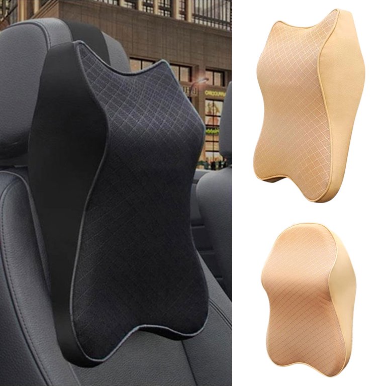 Car Seat Headrest Pad Memory Foam Pillow Head Neck Rest Support Cushion~