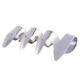 thumbnail image 2 of Flmtop 4Pcs Finger Picks Open End Convinent Stainless Steel Stringed Instrument Plectrums for Guitar, 2 of 9
