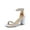 WHITE-SATIN, variant on Women’s Low Chunk Heel Pump Sandals – Stylish Dressy Shoes for Work, Parties, and Everyday Wear