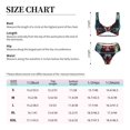 thumbnail image 2 of Kdxio Mystic Wolf Dreamcatcher Print Women's 2 Piece High Waisted Wrap Spaghetti Strap Summer Swimsuit Bikini Set-Small, 2 of 5