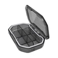 thumbnail image 2 of Pastillero pequeño ligero con compartimentos pastillero para bolso Rectángulo gris Yuyangstore Organizador de casos, 2 of 8