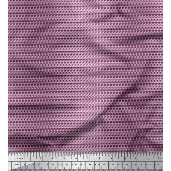 Soimoi Cotton Cambric Fabric Stars Shirting Fabric Prints by Yard 56 Inch Wide