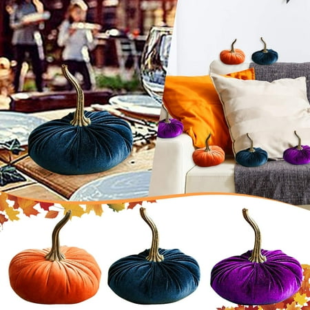 

Handmade Velvet Pumpkin Decorated With Super Soft And Delicate Pumpkin