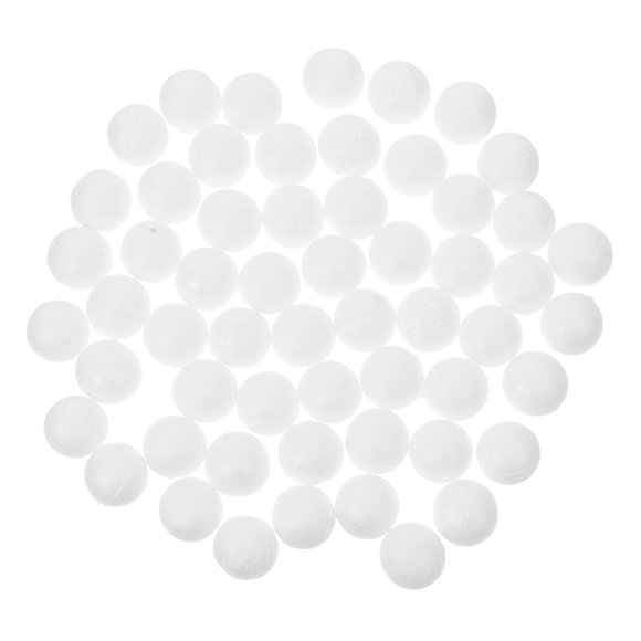 OULII 100Pcs White Polystyrene Foam Balls Smooth Round Craft Balls for Christmas DIY Projects