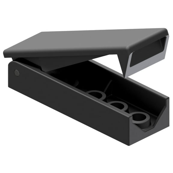 B&B Molders RV Camper Trailer, Spring Loaded Baggage Door Clip, Black