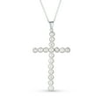 thumbnail image 2 of Bling Jewelry Womens Vintage Bridal Freshwater Pearl Large Cross Pendant Necklace, 2 of 4