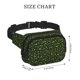 thumbnail image 4 of Fotbe Green Branch Olive Cangurera Cuadrada con Estampado de Doble Capa, Bolsa de Cintura Ajustable Mini para Hombres y Mujeres, 4 of 9
