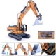 thumbnail image 4 of Children's Gift Box, Alloy Engineering Truck, Excavator, Lighting Model, Children's Toy Car, 4 of 7