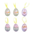 thumbnail image 3 of Adornos colgantes de huevos de Pascua BLESIY 6 piezas decoración colgante Estilo B, 3 of 8