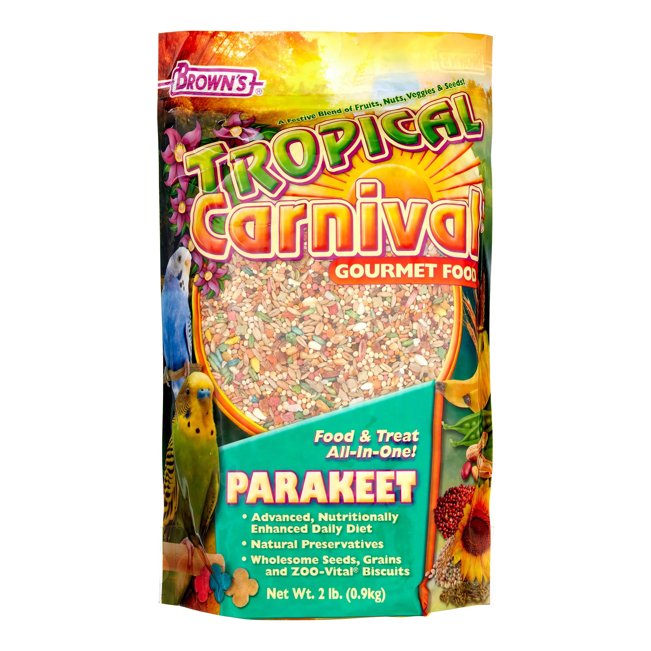 tropical carnival parrot food