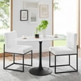thumbnail image 4 of Modway Lippa 48" Oval Dining Table in Black White, 4 of 7