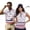 USA Print, variant on Aplkyhs Matching Couple Tennis Shirts American Flag Flower Couple Golf Matching Outfits 4-Way Stretch Golf Shirts for Men Quarter Zip Golf Accessories for Men for Outdoor Sports