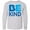 AC-Heather Grey, variant on Inktastic Be Kind Logo in Blue Long Sleeve Youth T-Shirt