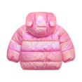 thumbnail image 4 of FRSASU Toddler Kids Baby Boys Girls Fashion Cute Solid Color Colorful Windproof Padded Clothes Jacket Hooded Coat, 4 of 5