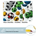 thumbnail image 2 of Football Non-Slip Polyester Office Rug, Machine Washable Chair Rug - for Office Spaces, 2 of 6