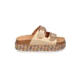 thumbnail image 2 of New Women Nature Breeze Gage-04 Metallic Rainbow Weaved Footbed Flatform Sandal, 2 of 6