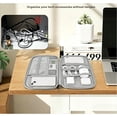 thumbnail image 3 of Portable Electronic Accessories Storage Bag, Waterproof Travel Cable Organizer Bag, Multi-Purpose Cord Pouch for Cables, Chargers and SD Card, 3 of 6