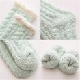 thumbnail image 4 of FOREEMME Womens Fuzzy Socks Cozy Fluffy Winter Cabin Slipper Warm Fleece Soft Thick Comfy Socks 3 Pairs Patchwork, 4 of 6