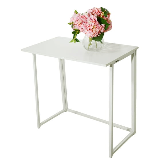 Qiushi Simple Collapsible Computer Desk Lap Desks,White