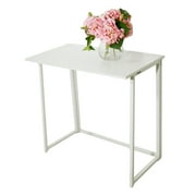 Ktaxon Folding Writing Computer Desk Home Office Study PC Writing Table,White