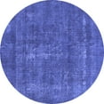 thumbnail image 1 of Ahgly Company Indoor Round Oriental Blue Industrial Area Rugs, 6' Round, 1 of 4