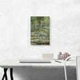 thumbnail image 2 of ARTCANVAS The Japanese Footbridge Canvas Art Print by Claude Monet - Size: 18" x 12" (0.75" Deep), 2 of 9