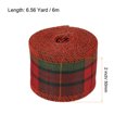 thumbnail image 2 of Uxcell 1.97 inch Wide 6.56 Yards Polyester Gingham Ribbon Wired Edge Ribbon, 1 Pack for Decoration Red and Green, 2 of 6