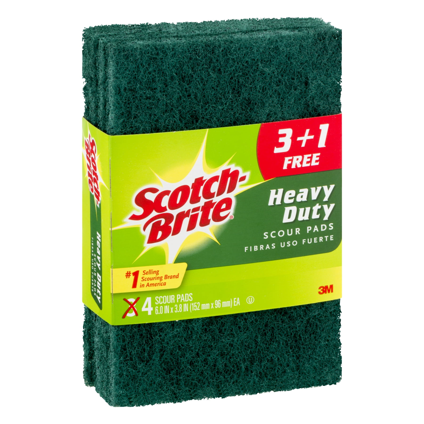 Scotch-Brite Heavy Duty Scour Pads - 4 CT4.0 CT